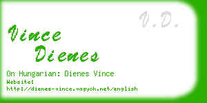 vince dienes business card